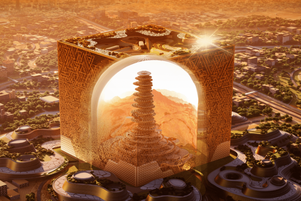 Explore The Mukaab Saudi Arabia S Futuristic Cube Shaped