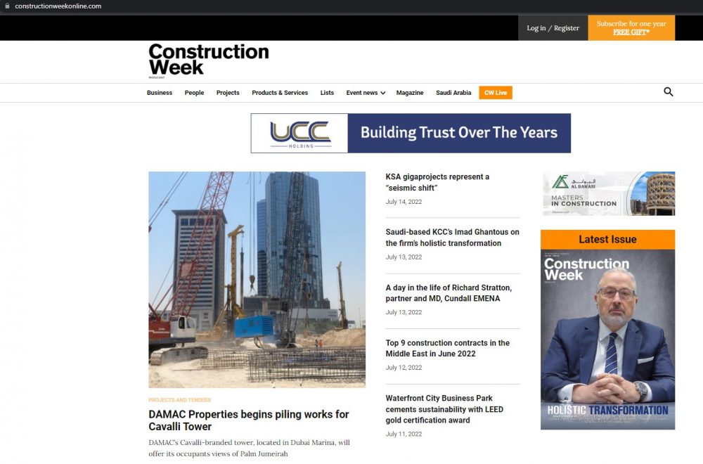 Introducing Construction Week Live, The Home Of Our Conferences And Awards