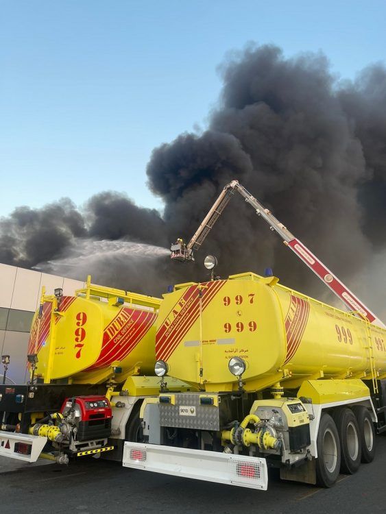 Massive fire sets Al Quoz Industrial Area ablaze in Dubai