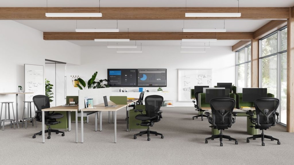 Discover The Top 6 Office Fit Out Trends For 2024 Construction Week Online   Herman Miller Aeron Chair 1024x576 